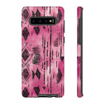 Load image into Gallery viewer, Pink and Black Tribal  phone Case
