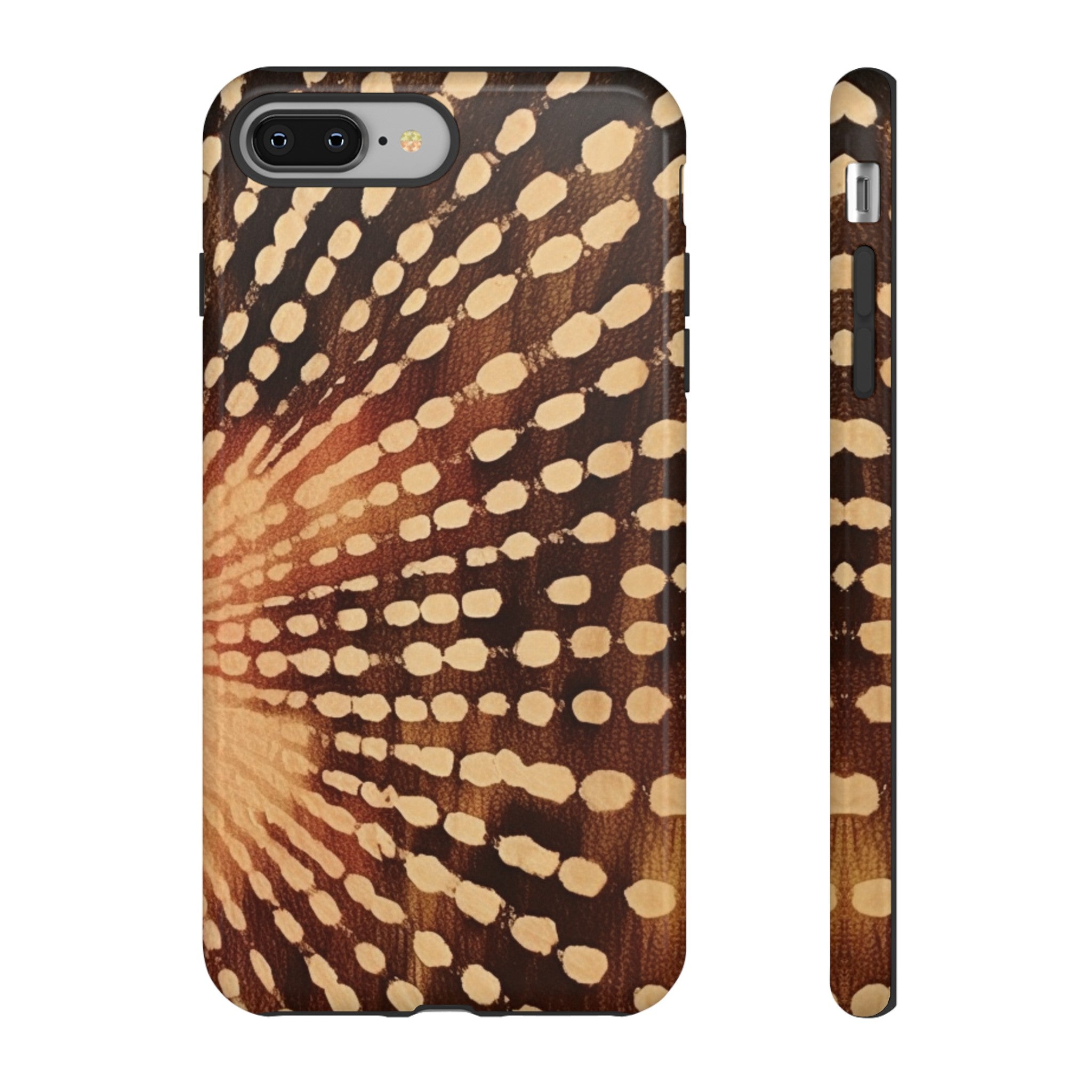 Shibori  Print Phone Case  Brown