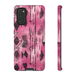 Load image into Gallery viewer, Pink and Black Tribal  phone Case
