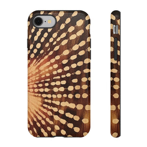 Shibori  Print Phone Case  Brown