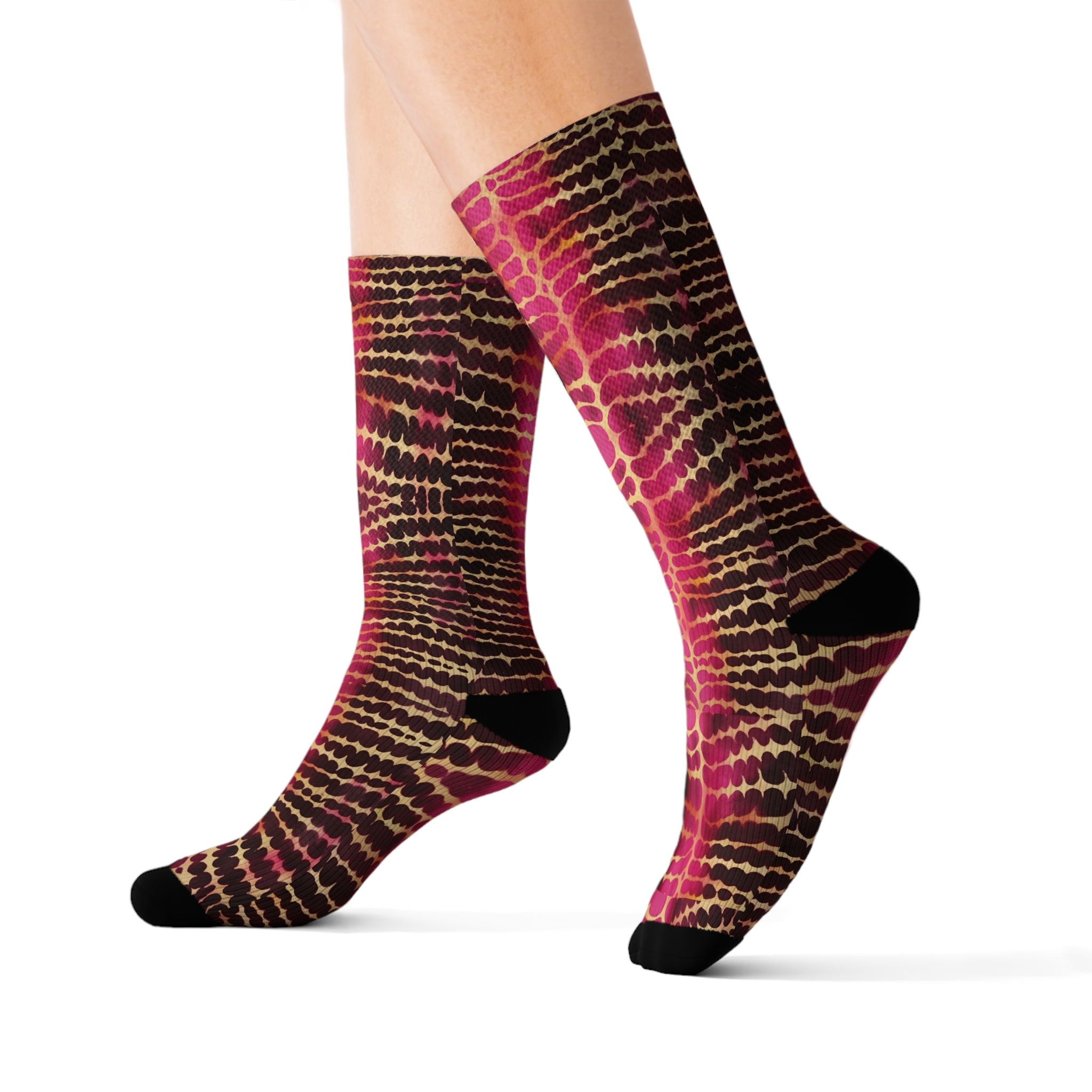 Shibori Tie Dye Sublimation Socks