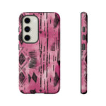 Load image into Gallery viewer, Pink and Black Tribal  phone Case
