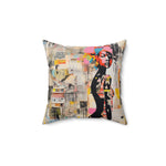 Load image into Gallery viewer, Artsy Faux Suede Square Pillow
