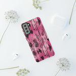 Load image into Gallery viewer, Pink and Black Tribal  phone Case
