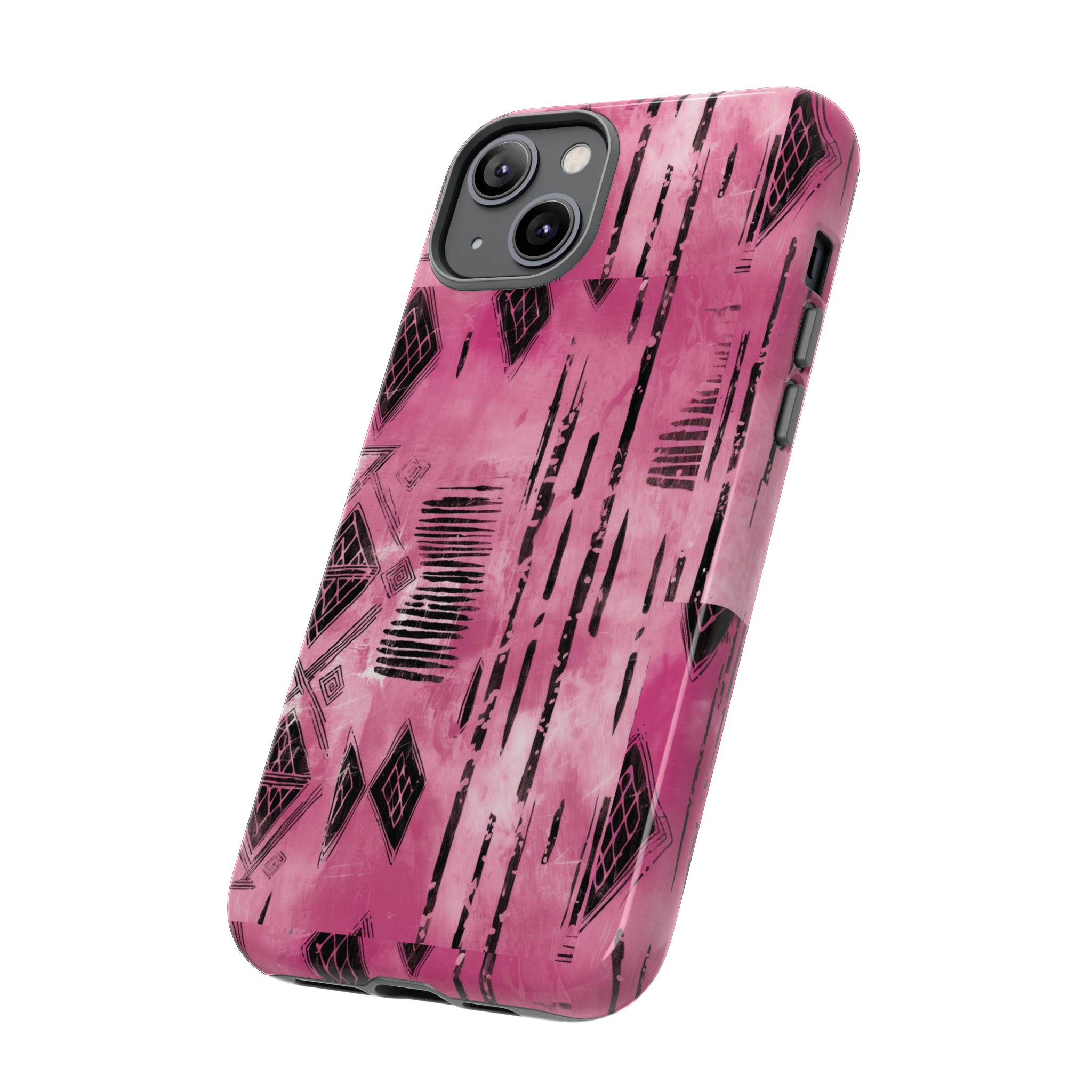 Pink and Black Tribal  phone Case