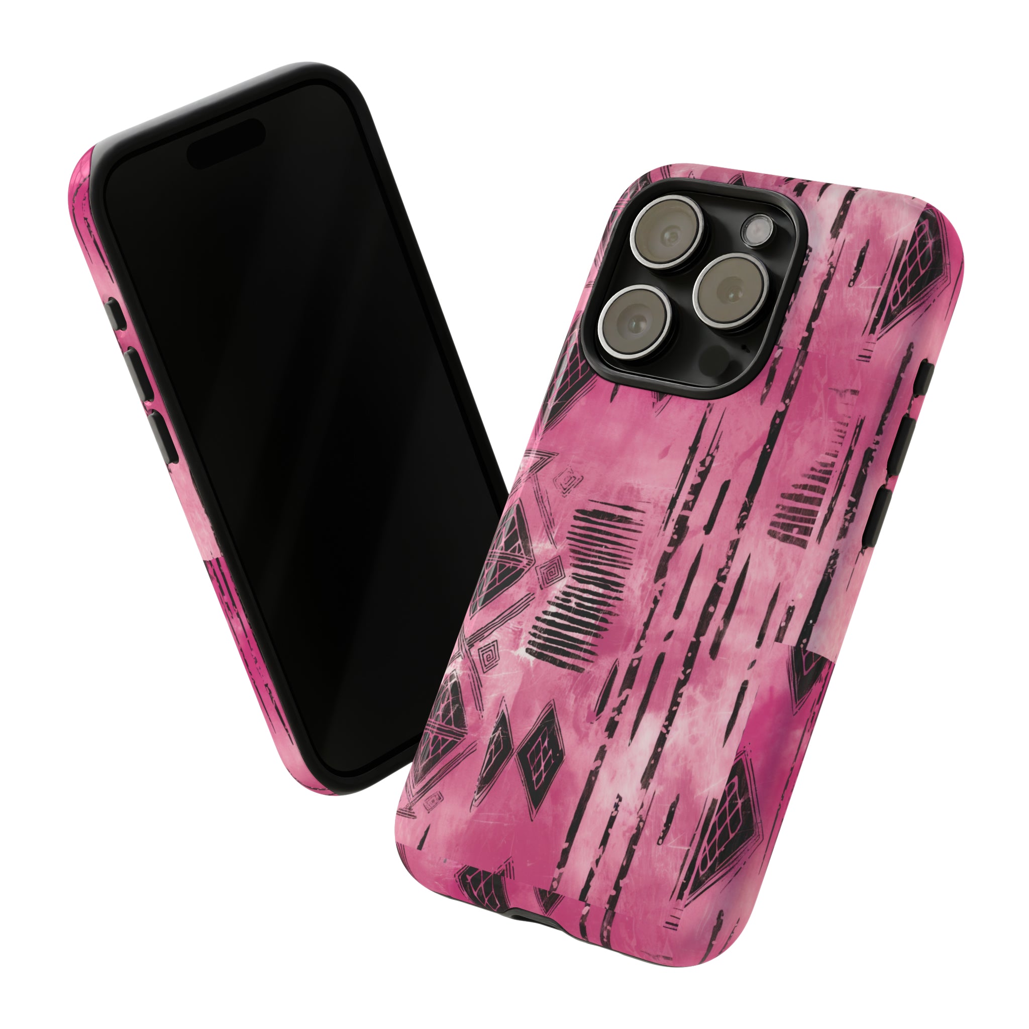 Pink and Black Tribal  phone Case