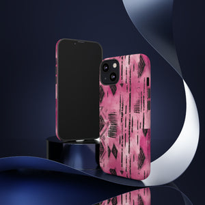 Pink and Black Tribal  phone Case