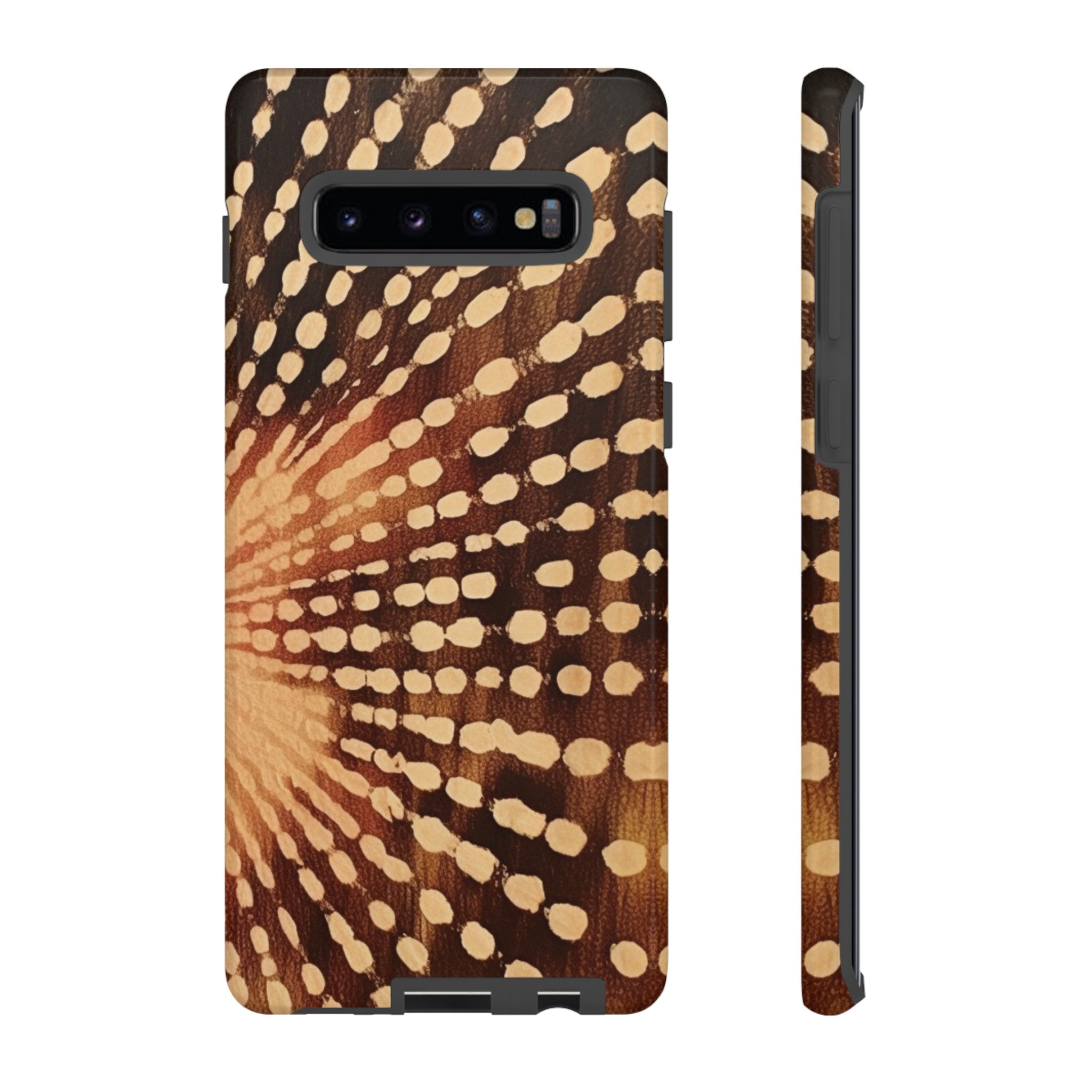 Shibori  Print Phone Case  Brown