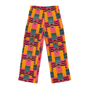 Pink Kente Pajama Pants