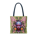 Load image into Gallery viewer, “She Defies” Tote Bag Green
