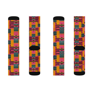 Kente print Socks