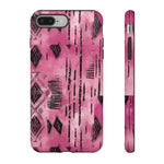 Load image into Gallery viewer, Pink and Black Tribal  phone Case
