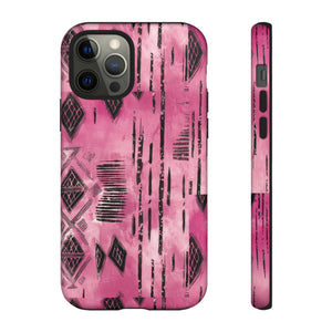 Pink and Black Tribal  phone Case