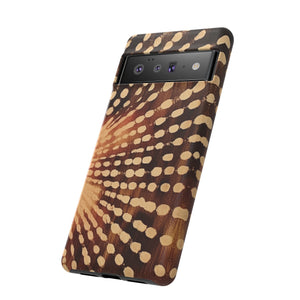 Shibori  Print Phone Case  Brown