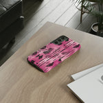 Load image into Gallery viewer, Pink and Black Tribal  phone Case
