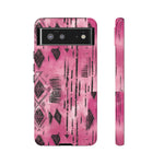 Load image into Gallery viewer, Pink and Black Tribal  phone Case
