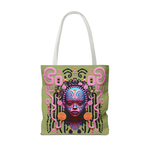 “She Defies” Tote Bag Green