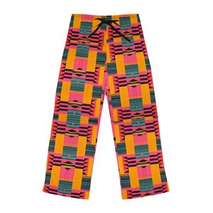 Pink Kente Pajama Pants