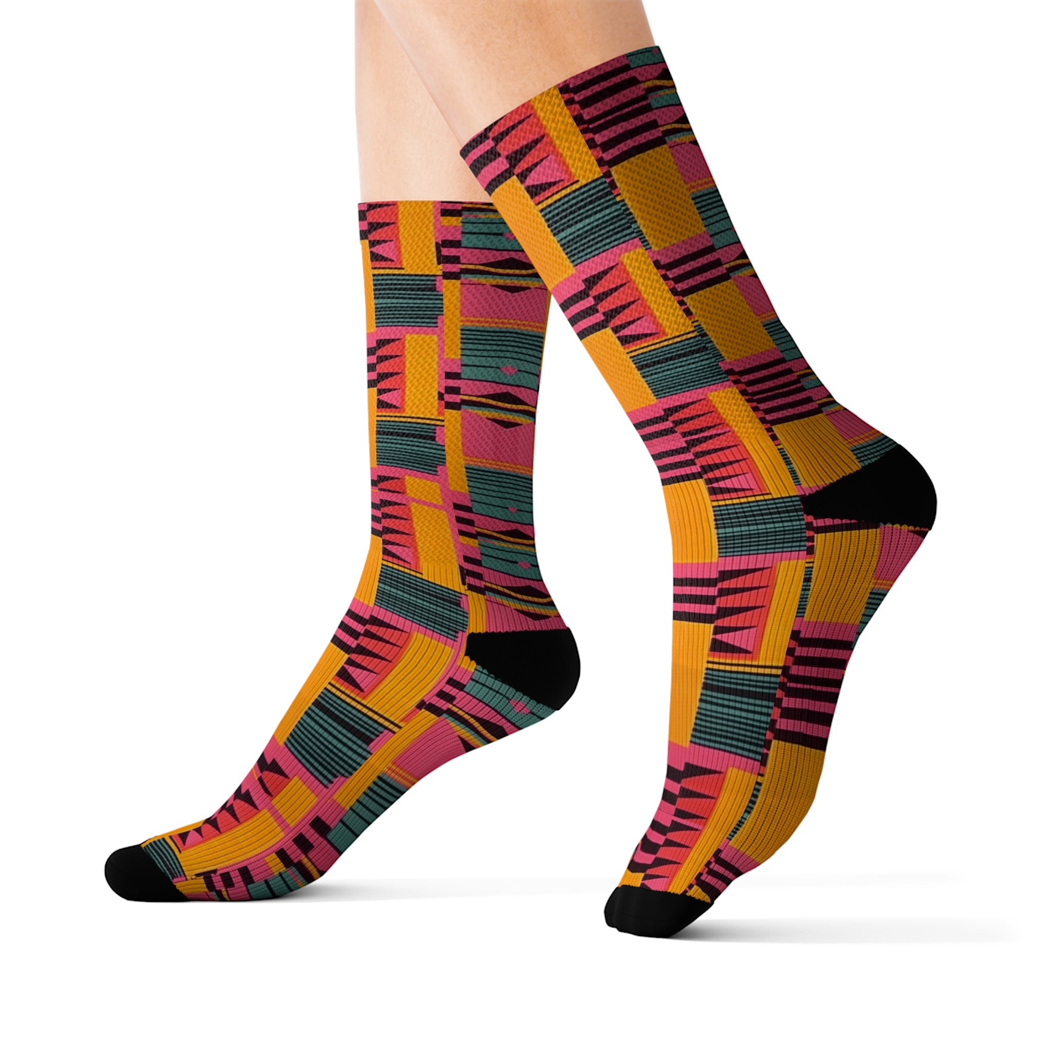 Kente print Socks