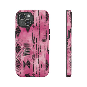 Pink and Black Tribal  phone Case