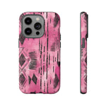 Load image into Gallery viewer, Pink and Black Tribal  phone Case
