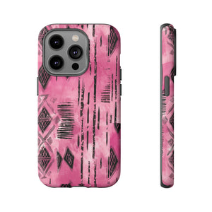 Pink and Black Tribal  phone Case