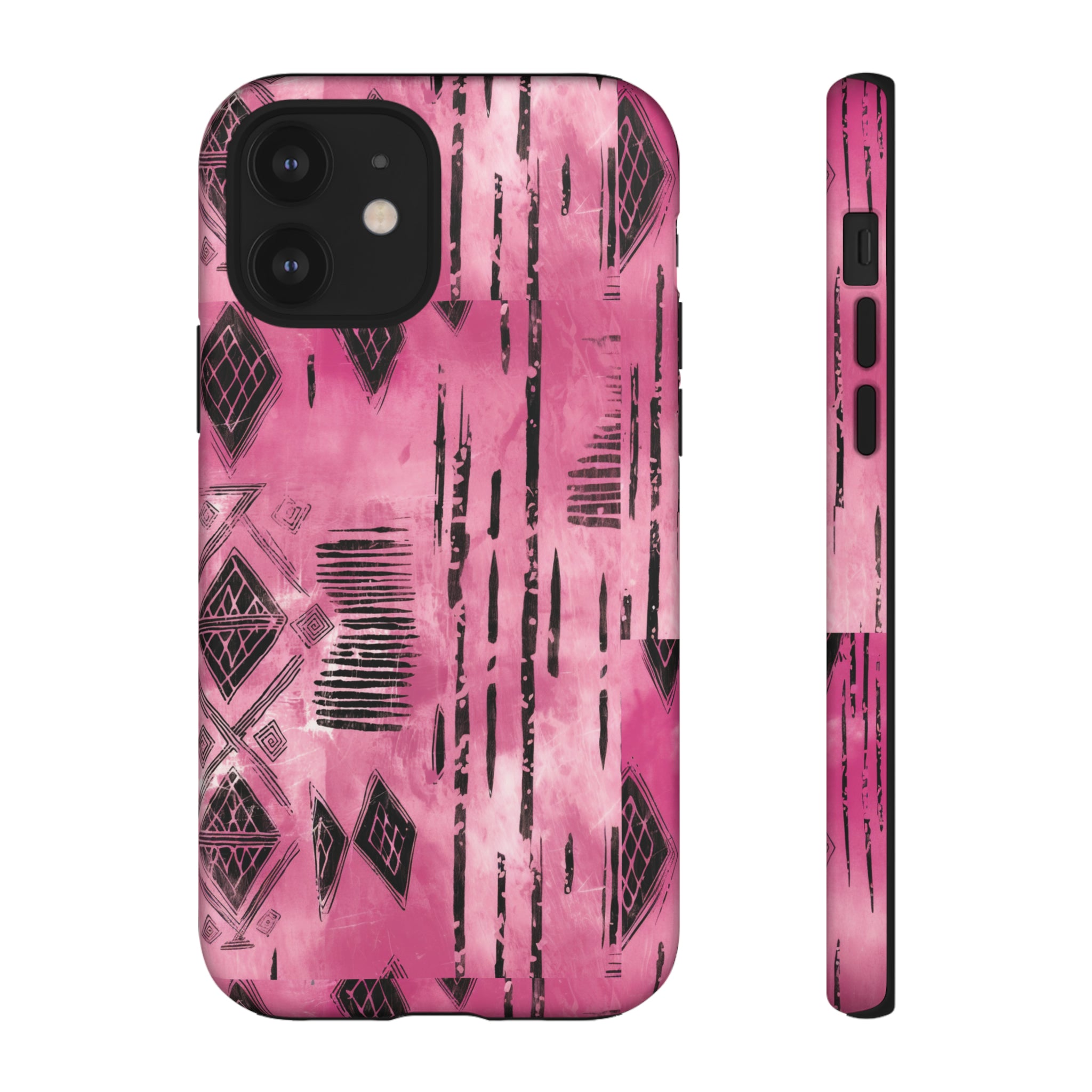 Pink and Black Tribal  phone Case