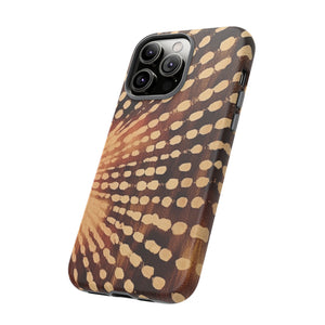 Shibori  Print Phone Case  Brown