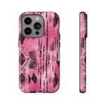 Load image into Gallery viewer, Pink and Black Tribal  phone Case
