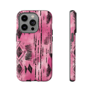 Pink and Black Tribal  phone Case