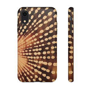 Shibori  Print Phone Case  Brown