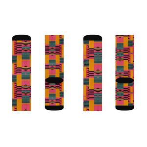 Kente print Socks