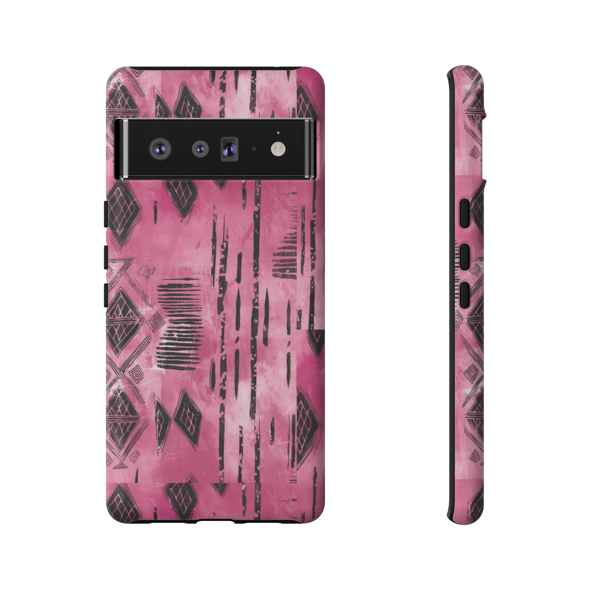 Pink and Black Tribal  phone Case