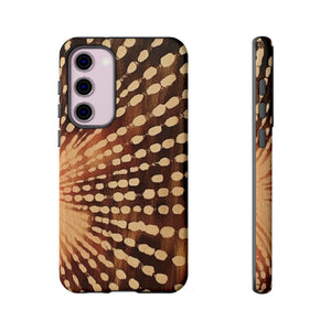 Shibori  Print Phone Case  Brown