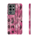 Load image into Gallery viewer, Pink and Black Tribal  phone Case
