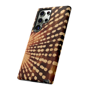 Shibori  Print Phone Case  Brown