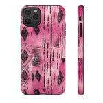 Load image into Gallery viewer, Pink and Black Tribal  phone Case
