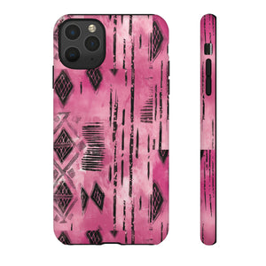 Pink and Black Tribal  phone Case