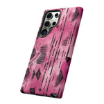 Load image into Gallery viewer, Pink and Black Tribal  phone Case
