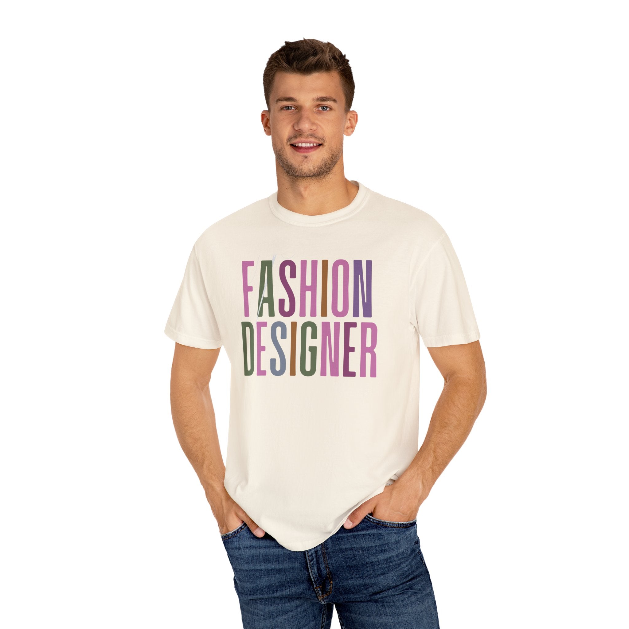 Fashion Designer Garment-Dyed T-shirt