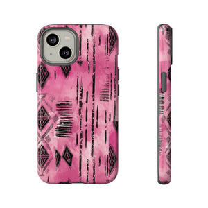 Pink and Black Tribal  phone Case