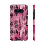 Load image into Gallery viewer, Pink and Black Tribal  phone Case
