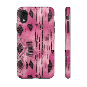 Pink and Black Tribal  phone Case