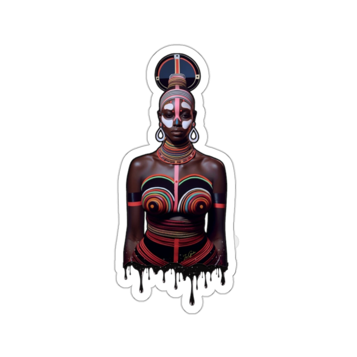 “Tribal Gyal” Kiss-Cut Stickers