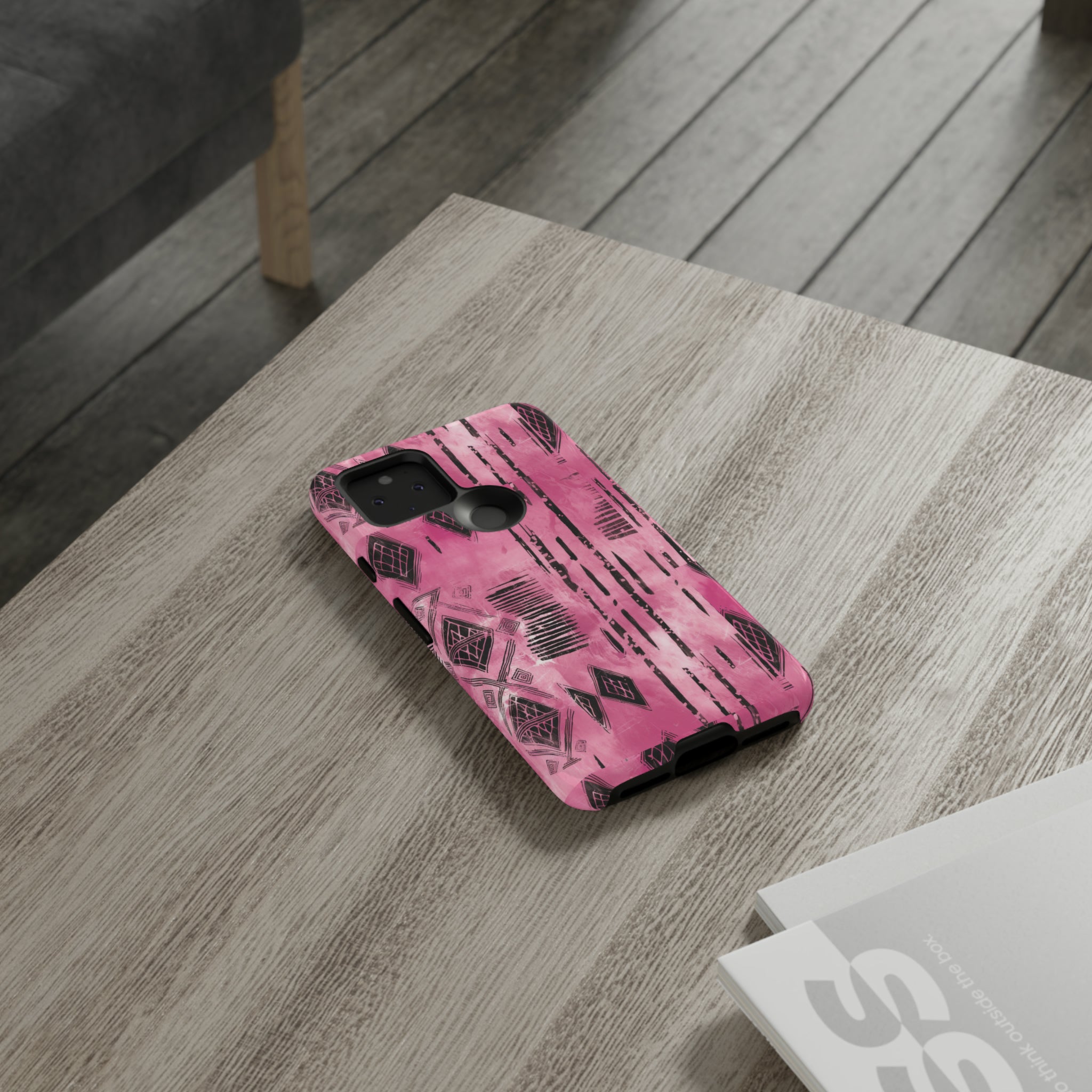 Pink and Black Tribal  phone Case