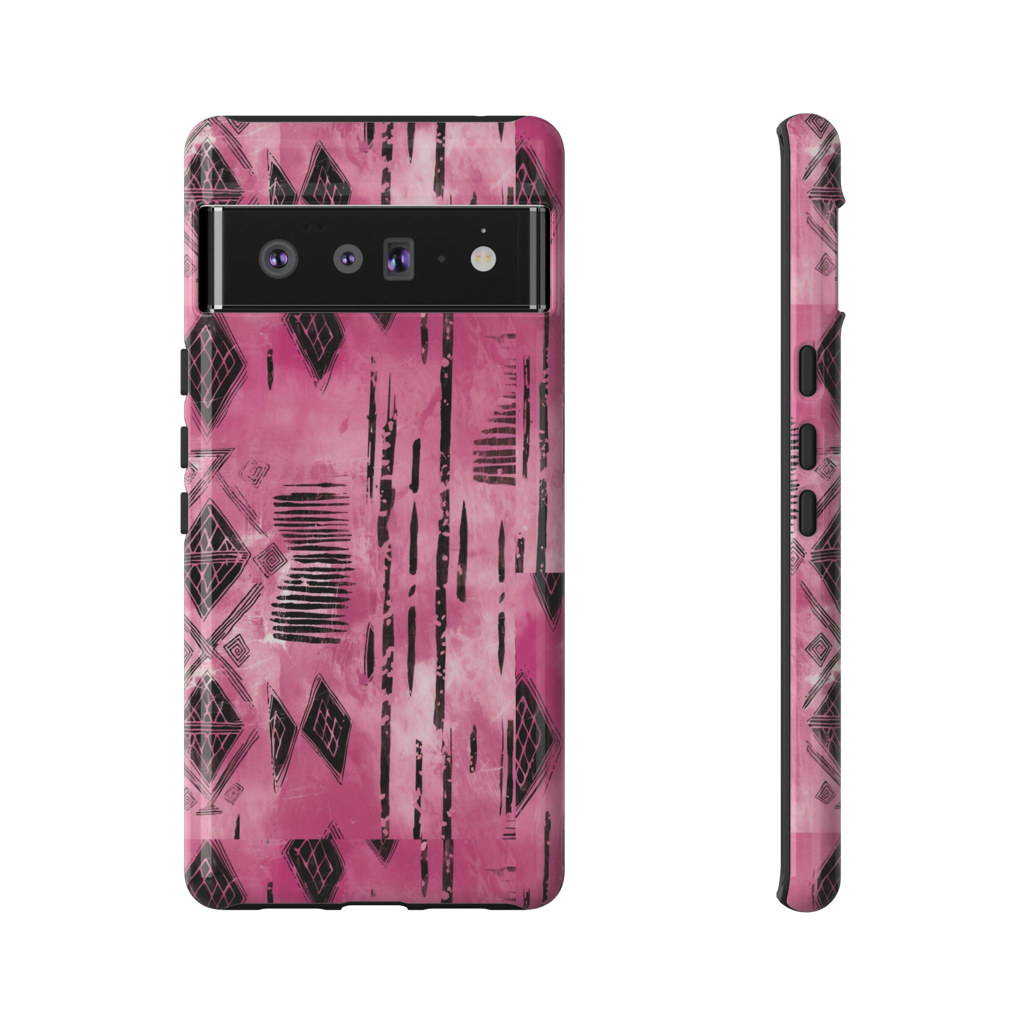 Pink and Black Tribal  phone Case