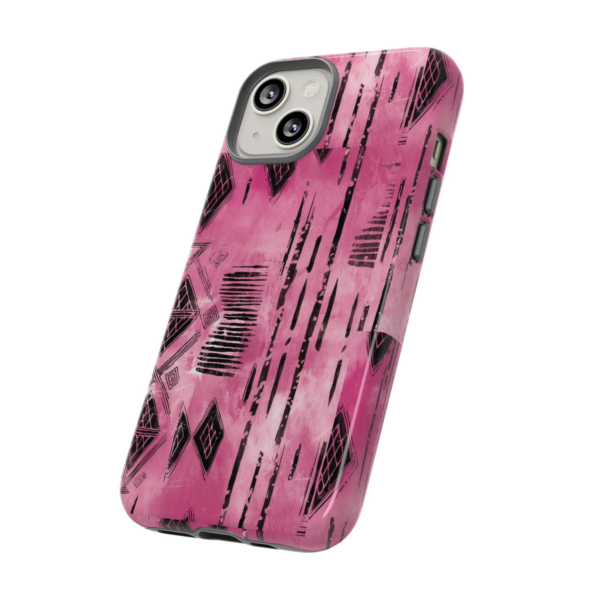 Pink and Black Tribal  phone Case