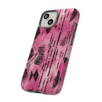 Load image into Gallery viewer, Pink and Black Tribal  phone Case
