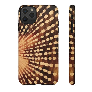 Shibori  Print Phone Case  Brown