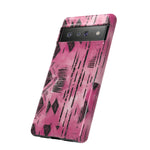 Load image into Gallery viewer, Pink and Black Tribal  phone Case
